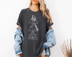 Geometric Canada Unisex T-shirt | Canadian Clothing-1
