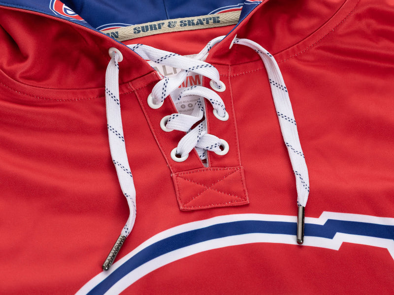 Montreal Canadiens Hockey Lace Hoodie-5