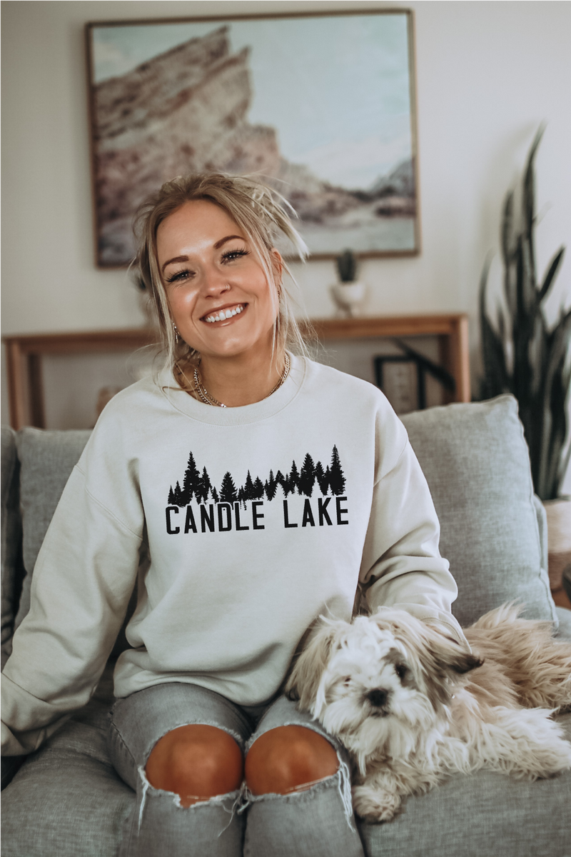 Tree Line Personalized Lake Sweatshirt-2
