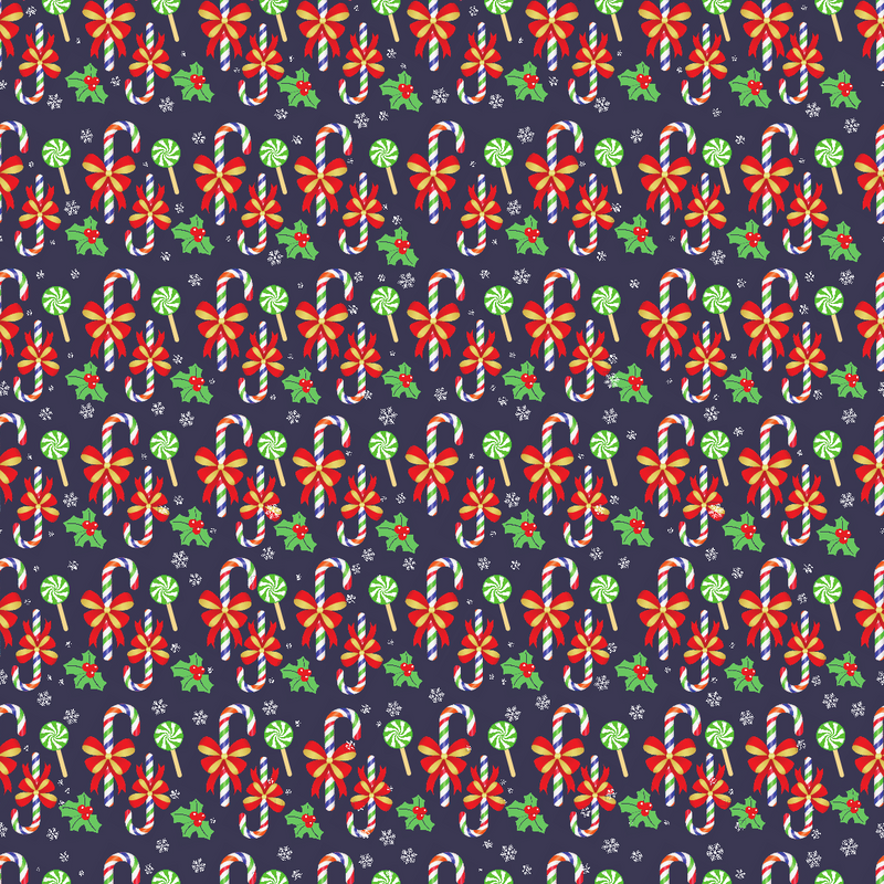 Christmas Candy Canes  Adhesive Vinyl Pattern 5-1