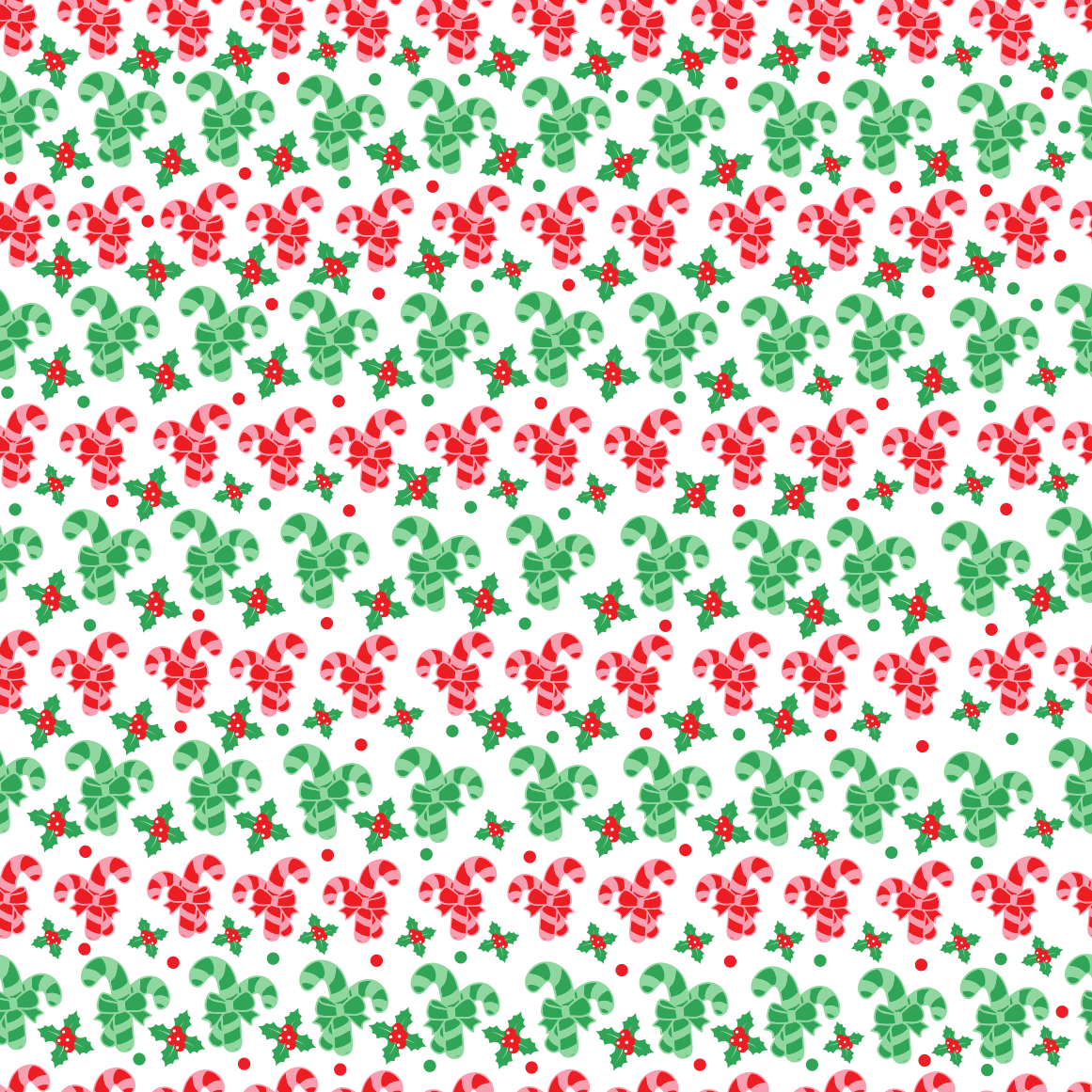 Christmas Candy Canes Adhesive Vinyl Pattern 3-1