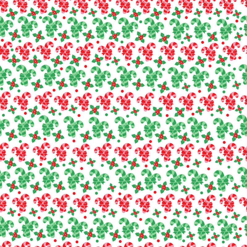 Christmas Candy Canes Adhesive Vinyl Pattern 3-1