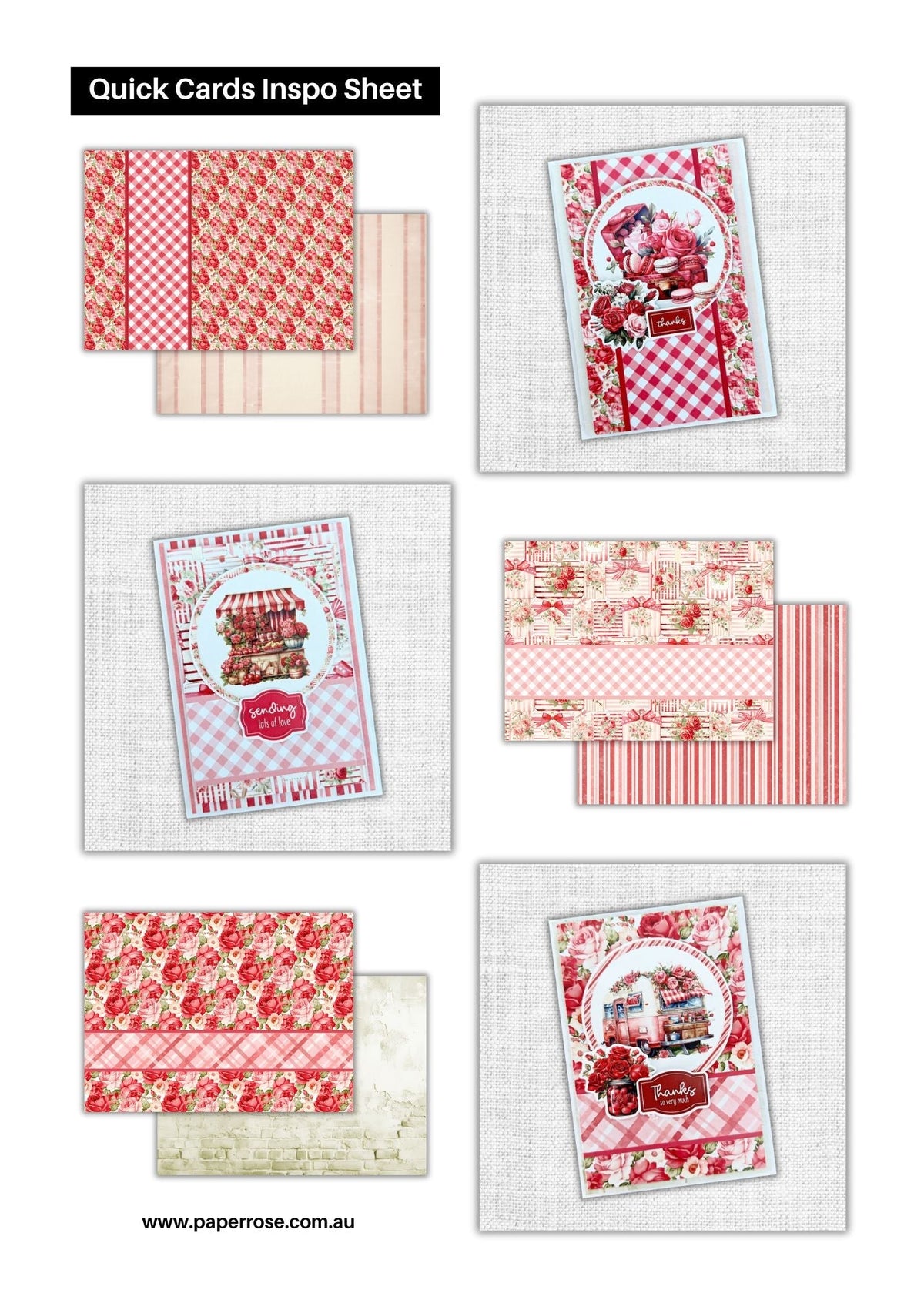 Candy Kisses Collection de cartes rapides 6x8" 31671-3