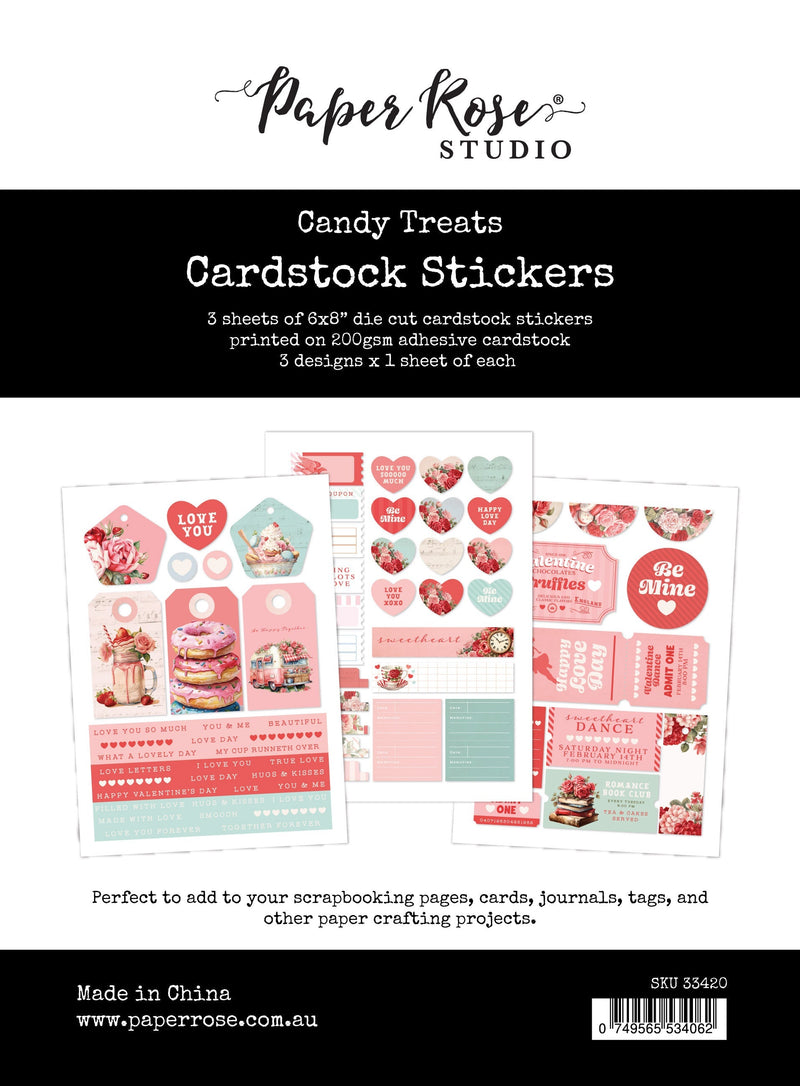 Candy Treats 6x8 Cardstock Sticker Pack 33420-1
