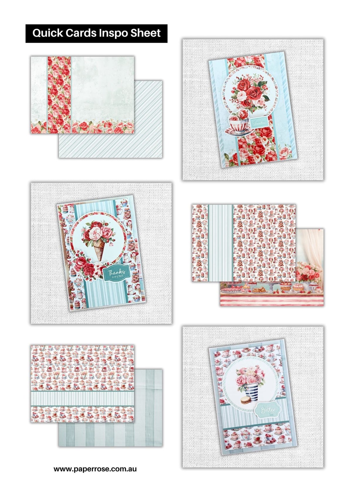 Candy Treats 6x8" Quick Cards Collection 32076-2