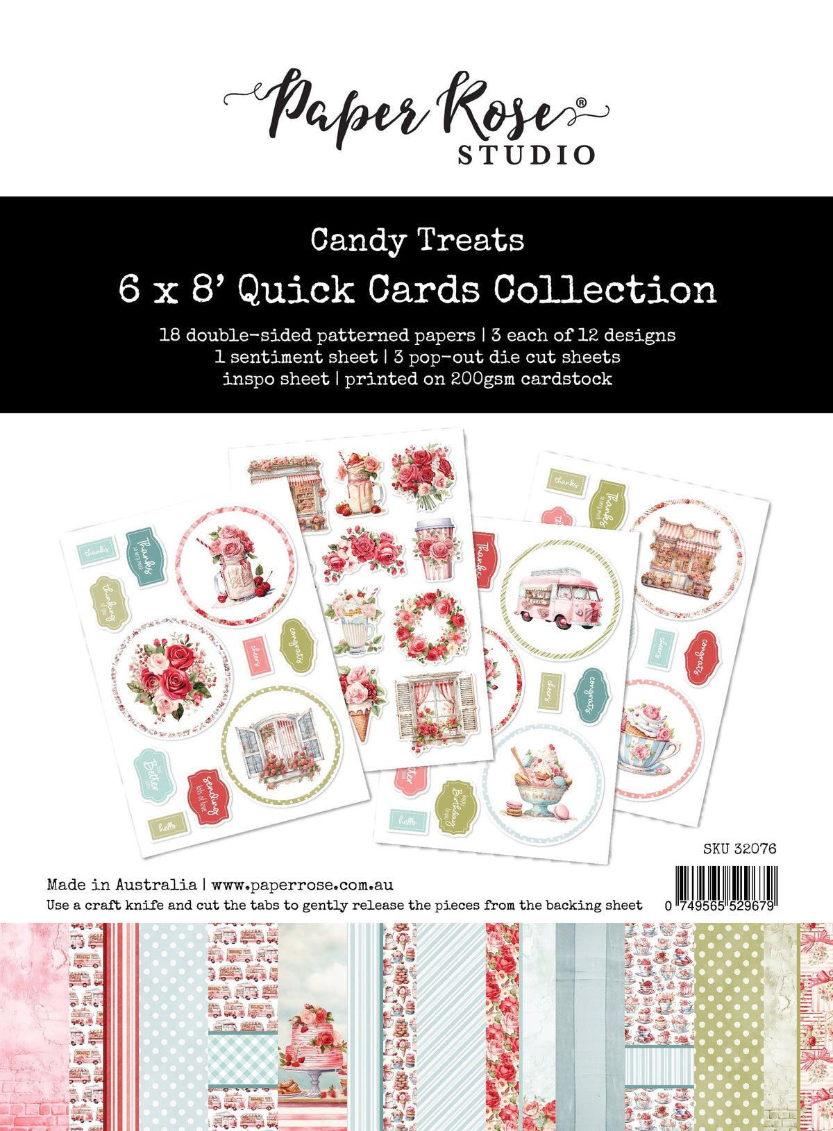 Candy Treats 6x8" Quick Cards Collection 32076-1