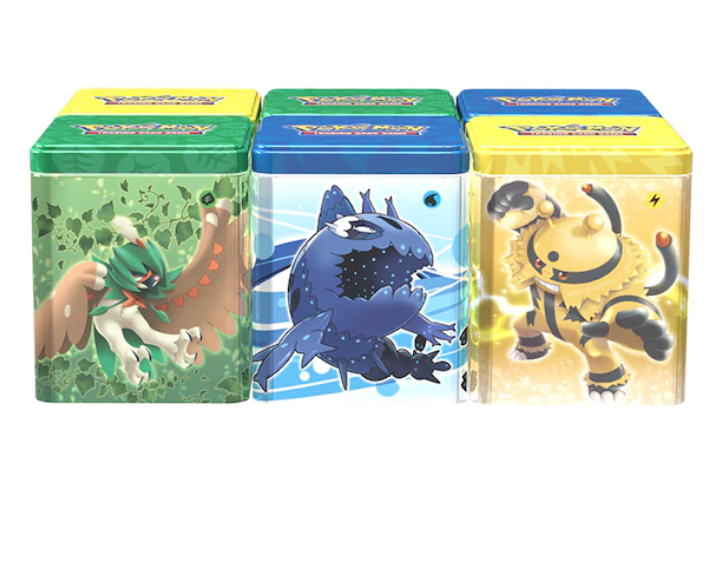 Pokémon TCG - Stacking Tin (Grass, Water, Lighting)-1