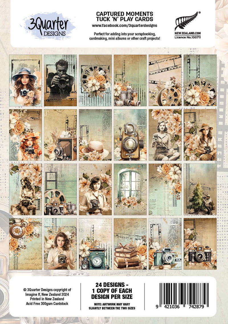 3Quarter Designs Captured Moments - Tuck N Play Cards-2