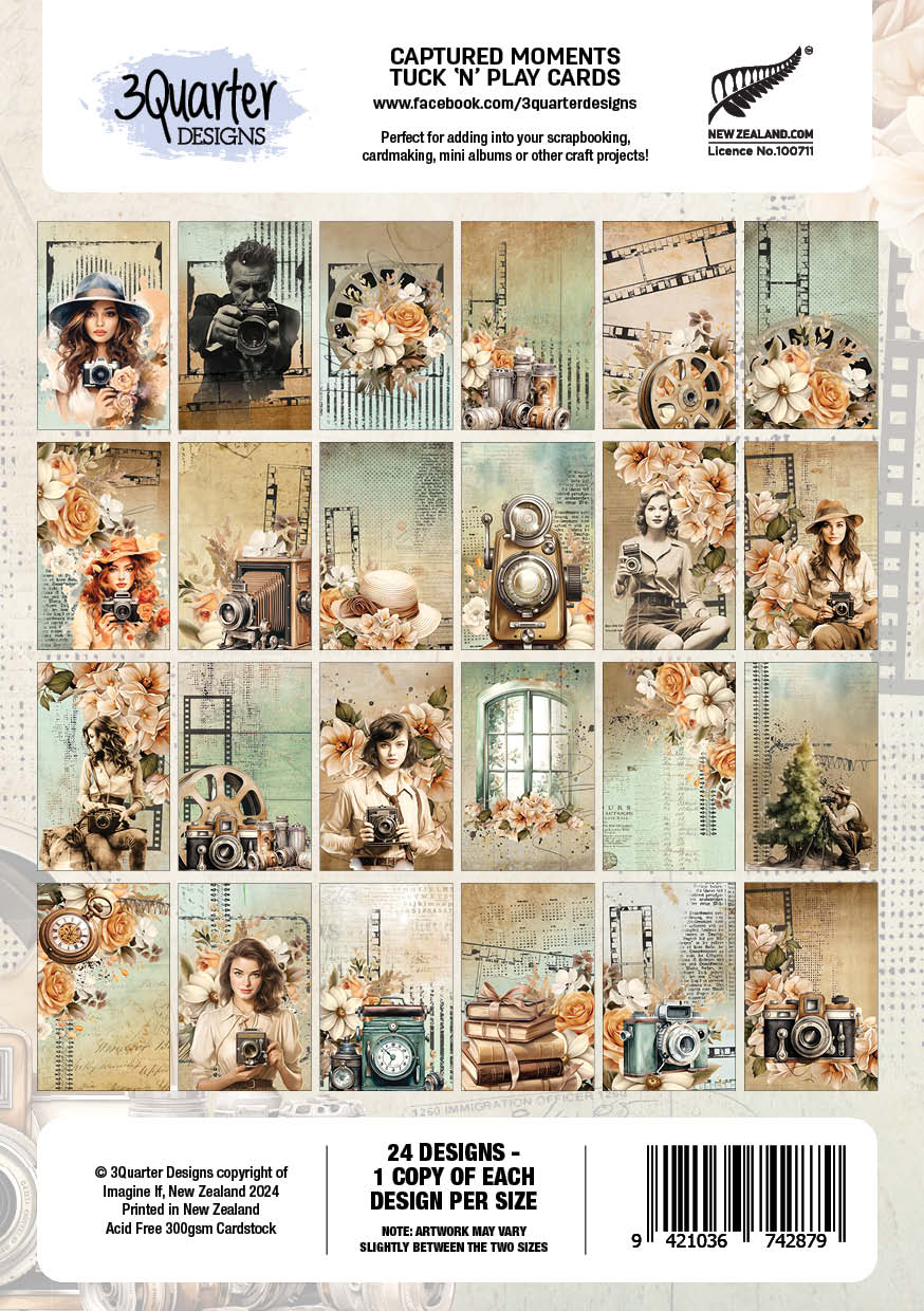 3Quarter Designs Captured Moments - Tuck N Play Cards-2