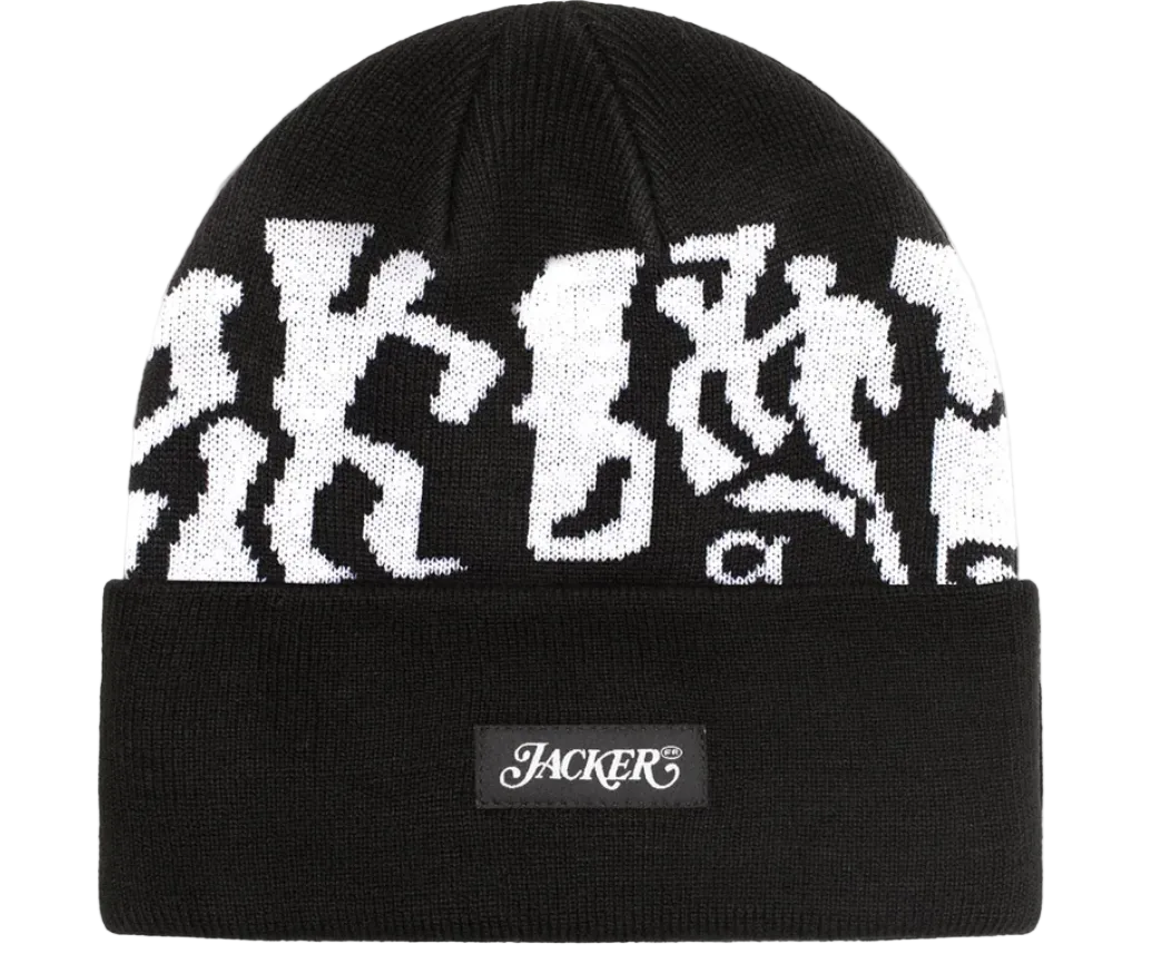 Jacker 'Mirror Maze' Beanie - Black-1
