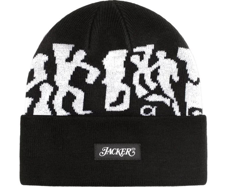 Jacker 'Mirror Maze' Beanie - Black-1