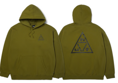 HUF 'Triple Triangle' Pullover Hoodie - Olive/Black-1
