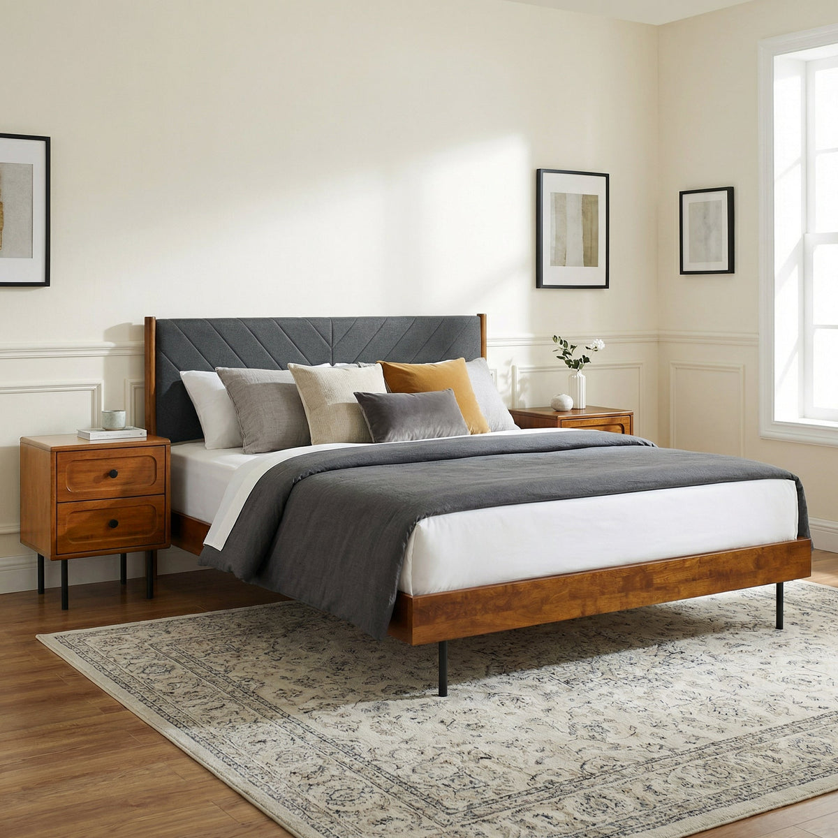 Astoria Solid Wood Bed Frame-3