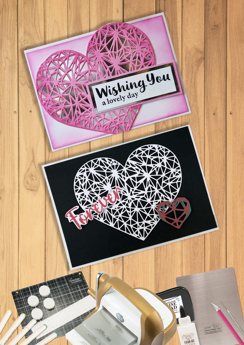Geometric Hearts Cutting Die Set (3pc)-2