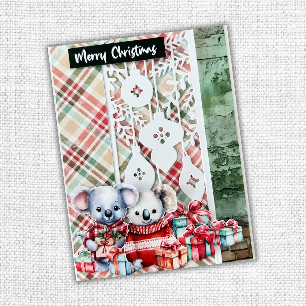 Hanging Christmas Ornaments Border Die 32448-2