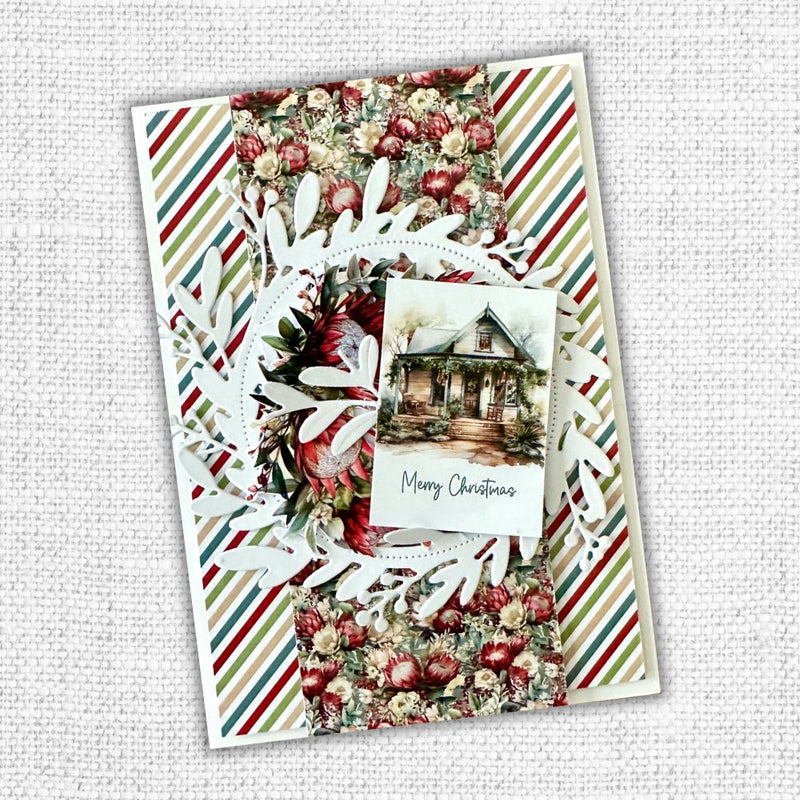 Floral Holly Christmas Wreath Die 32469-2