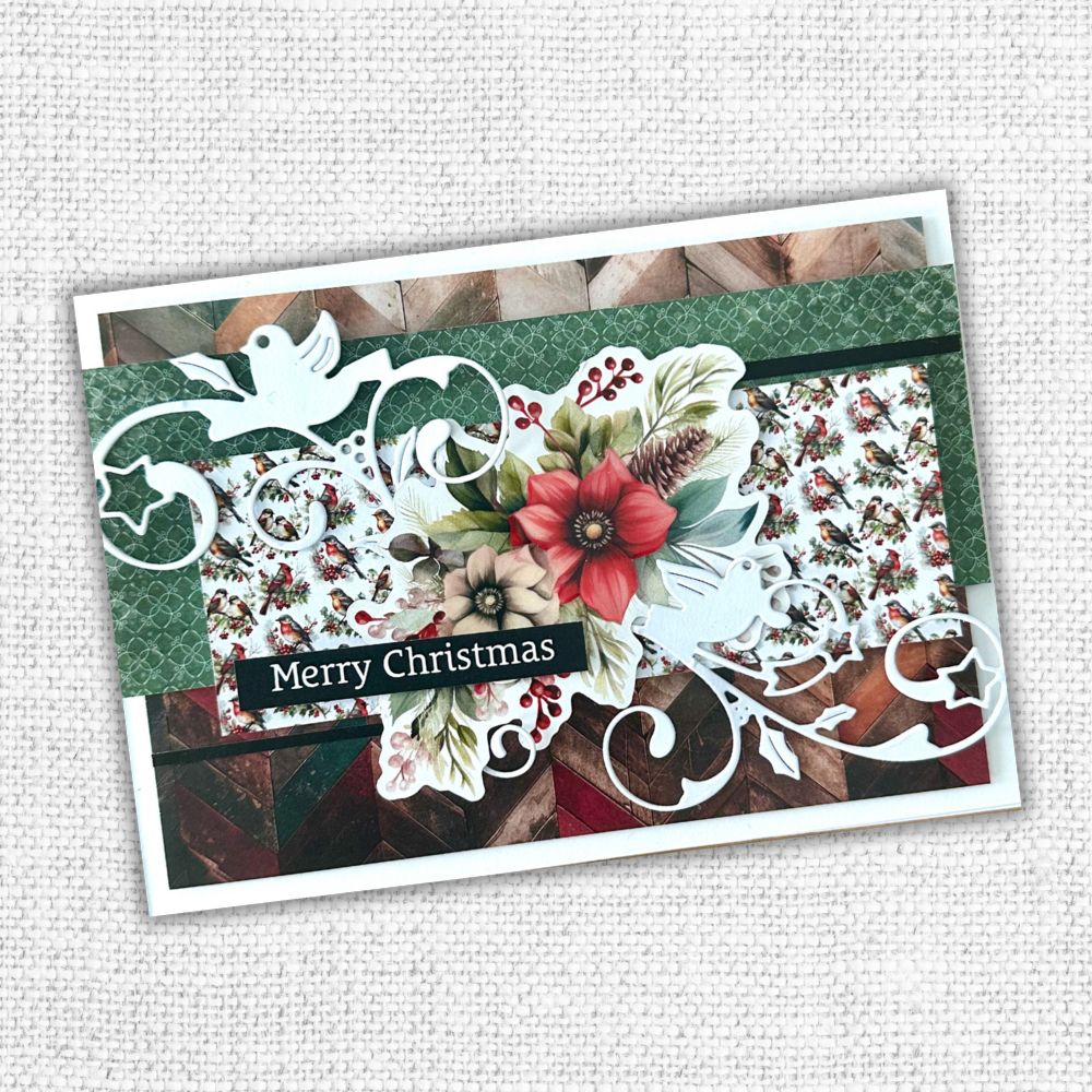 White Dove Love Flourishes Metal Cutting Die 32580-2