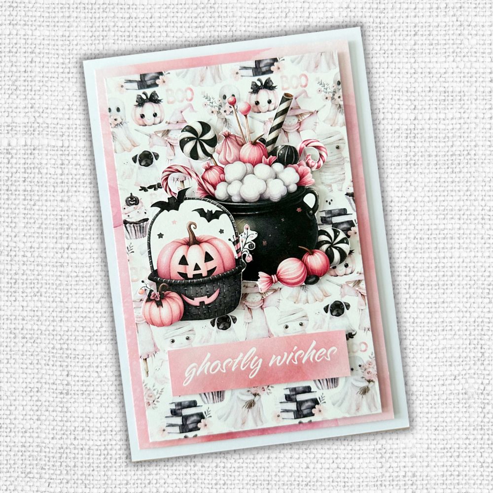 Pink Halloween Embossed Die Cuts 32790-2