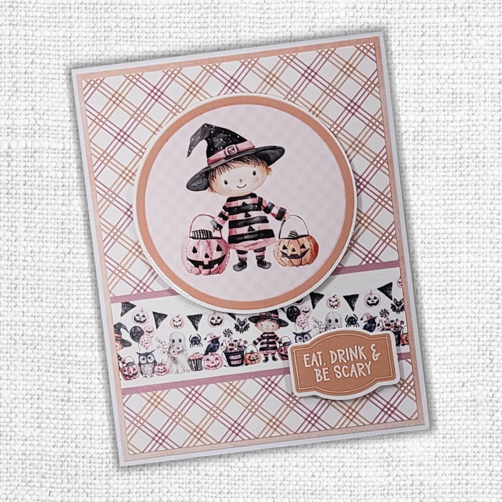 Pink Halloween 6x8" Die Cuts & Sentiments 32868-5