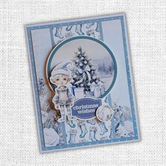 White Christmas 6x8" Die Cuts & Sentiments 32937-2