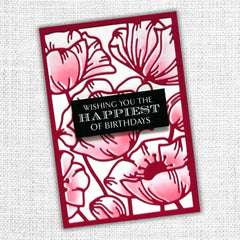 Poppy Decorative Background Metal Cutting Die 19097-3
