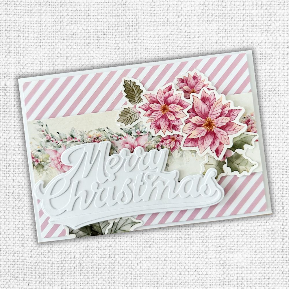 Large Fancy Script Layered Merry Christmas Die 32442-3