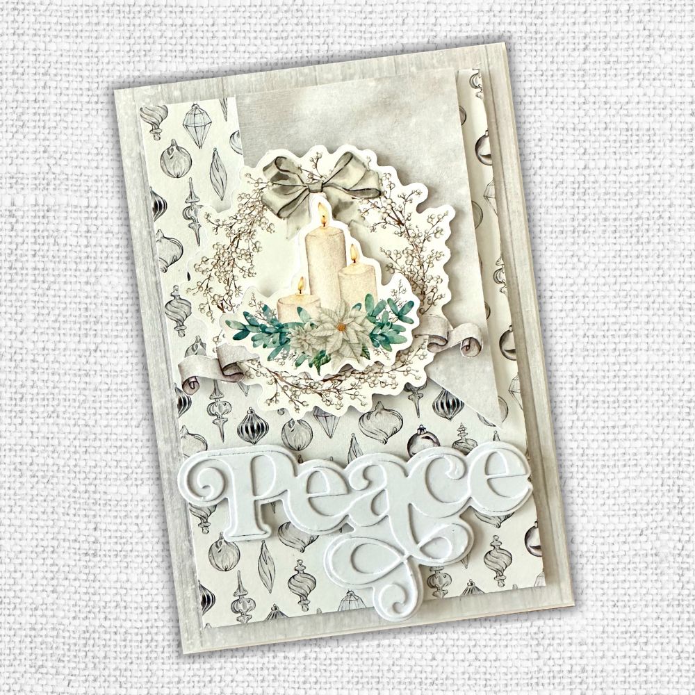 Fancy Script Layered Peace Die 32451-3
