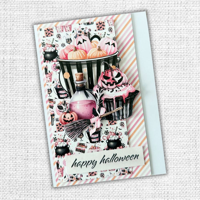 Pink Halloween Embossed Die Cuts 32790-4