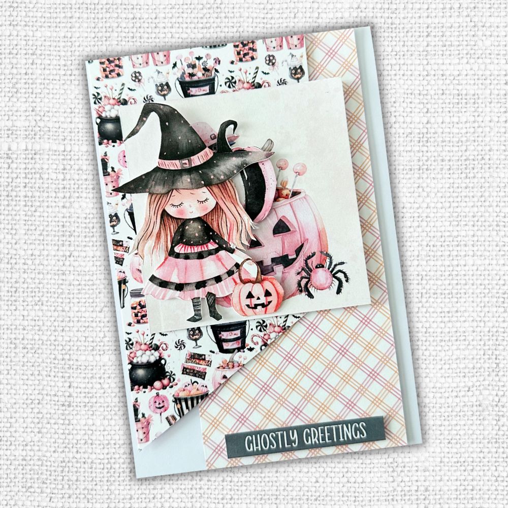 Pink Halloween Embossed Die Cuts 32790-5