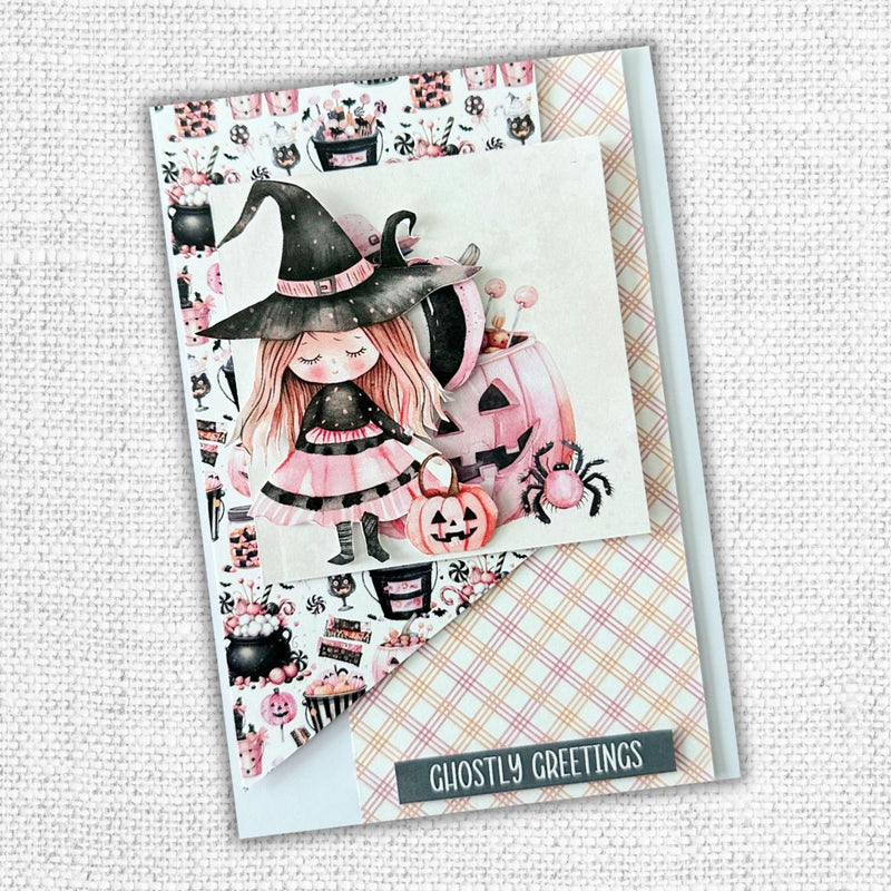 Pink Halloween Embossed Die Cuts 32790-5