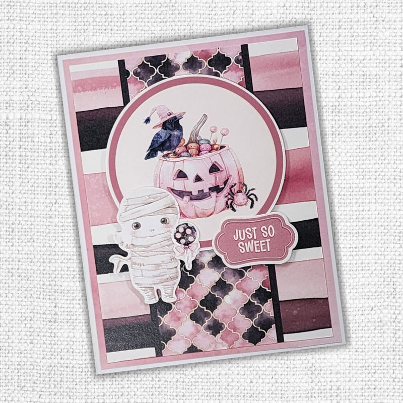 Pink Halloween 6x8" Die Cuts & Sentiments 32868-6