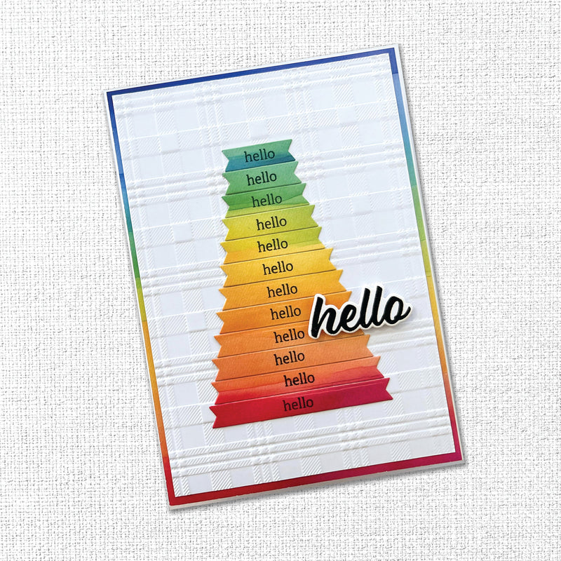 Sentiment Banner Strips Metal Die 34392-2