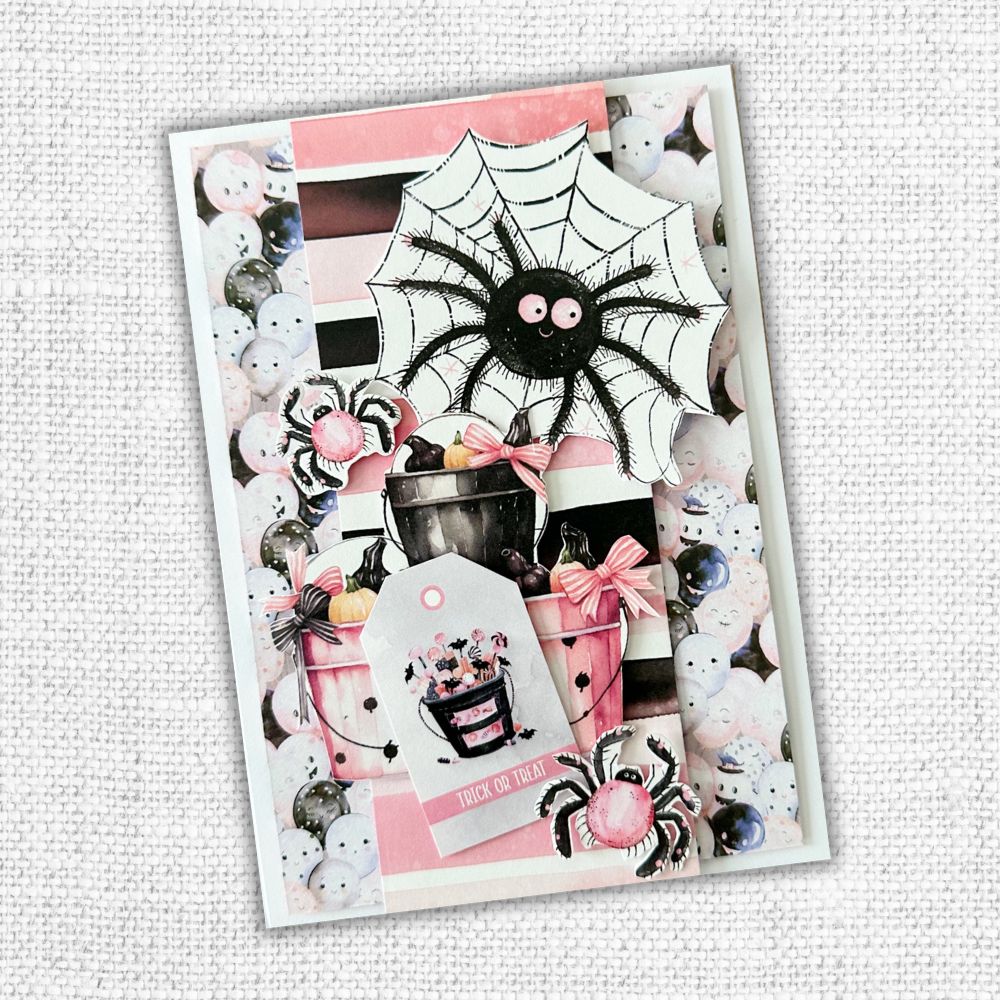 Pink Halloween Embossed Die Cuts 32790-8