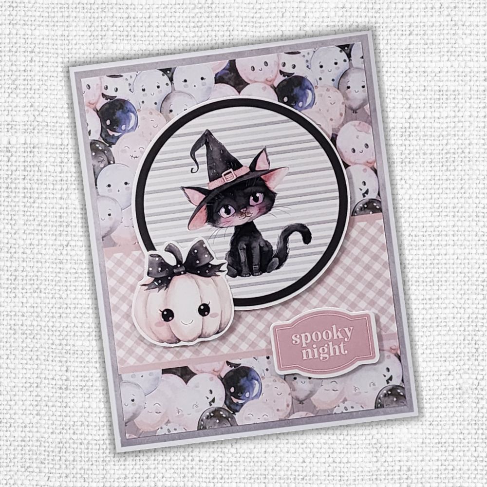 Pink Halloween 6x8" Die Cuts & Sentiments 32868-7