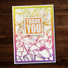 Poppy Decorative Background Metal Cutting Die 19097-5