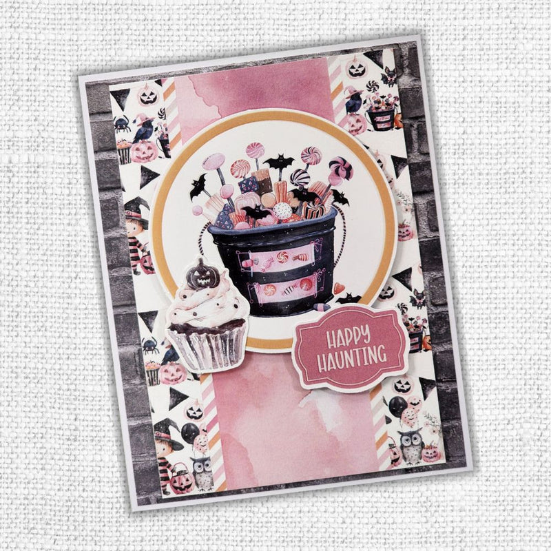 Pink Halloween 6x8" Die Cuts & Sentiments 32868-2