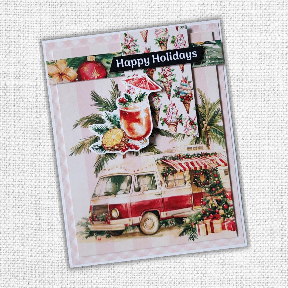 Tropical Christmas Embossed Die Cuts 33105-6