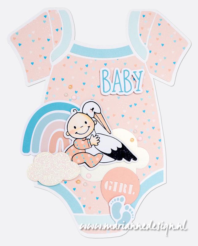 Marianne Design A5 Paper Set - Newborn by Marleen-5