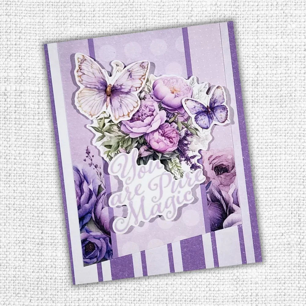 Lavender & Fairies 6x8" Quick Cards Collection 33534-2