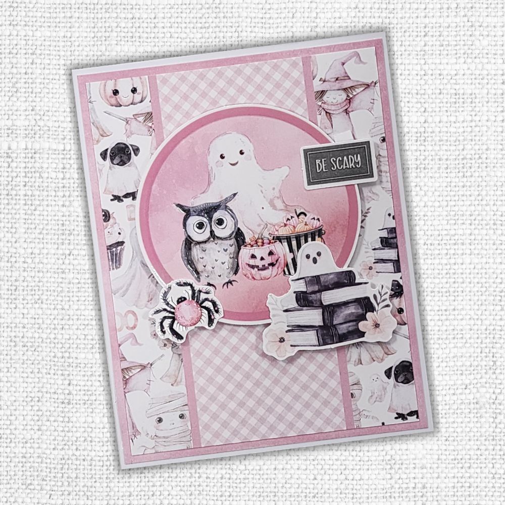 Pink Halloween 6x8" Die Cuts & Sentiments 32868-4