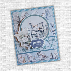 White Christmas 6x8" Die Cuts & Sentiments 32937-7
