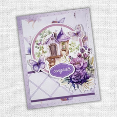 Lavender & Fairies 6x8" Quick Cards Collection 33534-3