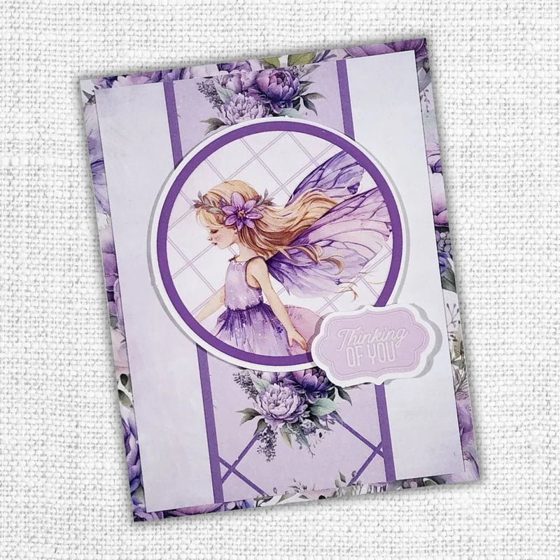 Lavender & Fairies 6x8" Quick Cards Collection 33534-4