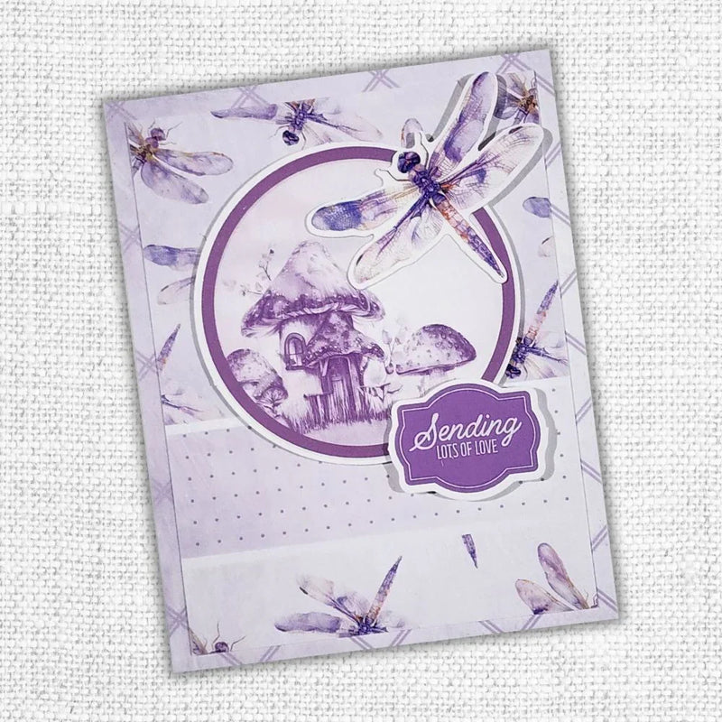 Lavender & Fairies 6x8" Quick Cards Collection 33534-5