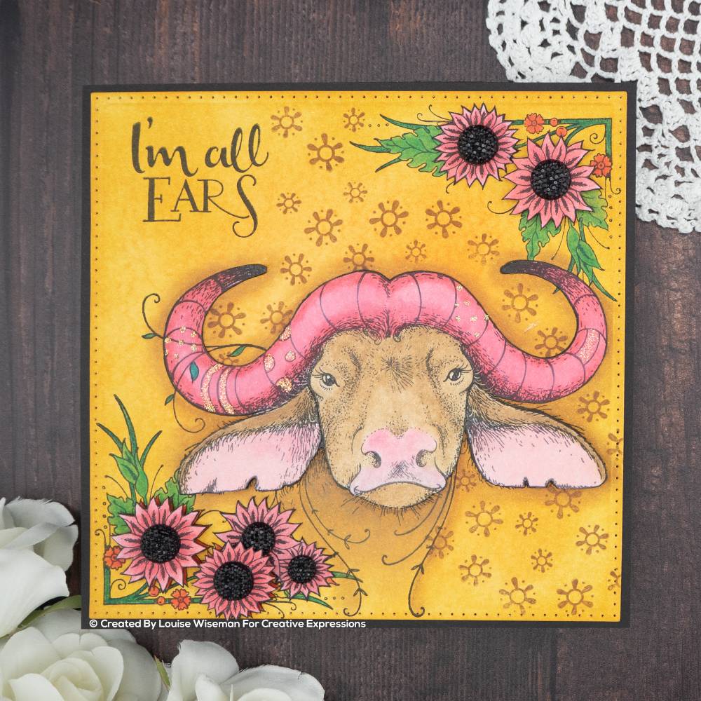 Pink Ink Designs Buffalo Jill A5 Clear Stamp-2
