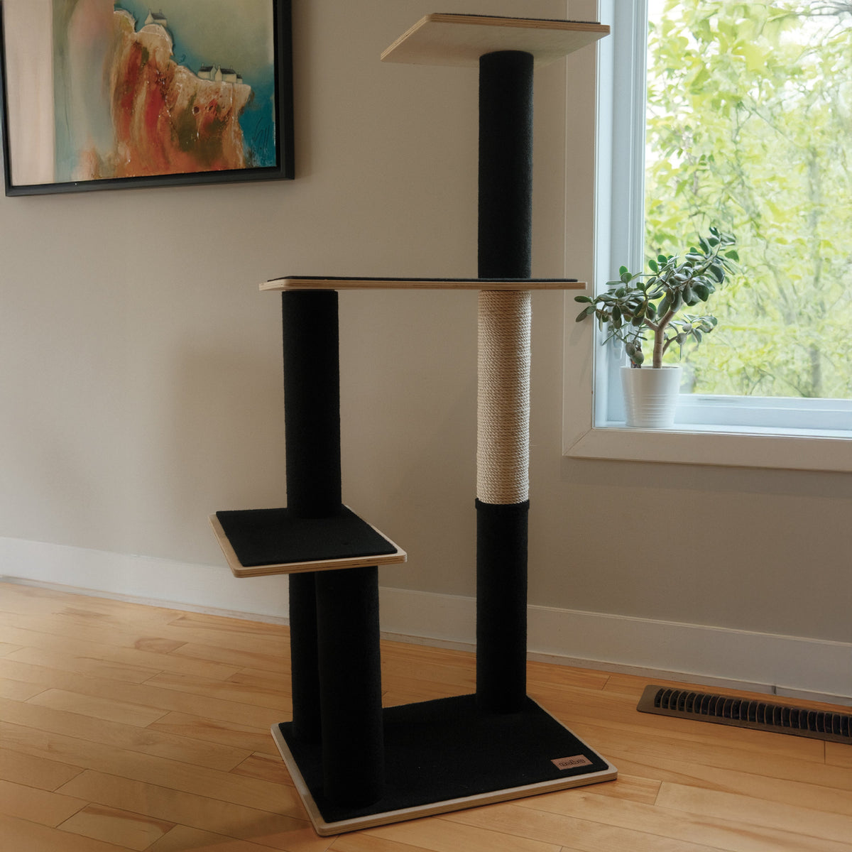 Noba Modern Plywood 3-Level Cat Tree-6