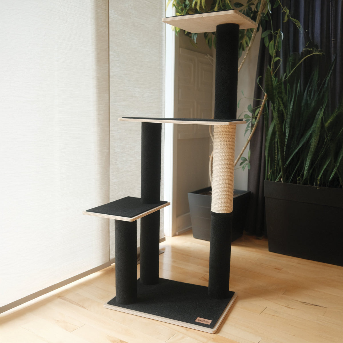 Noba Modern Plywood 3-Level Cat Tree-7