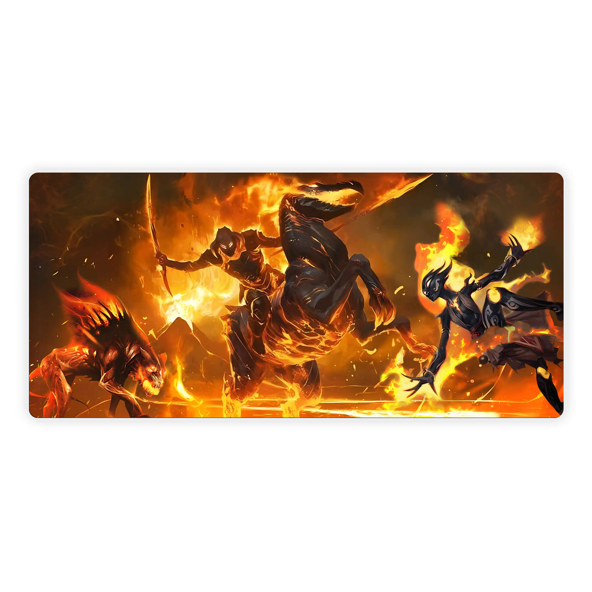 Cavalier of Flame Mouse Pad-1
