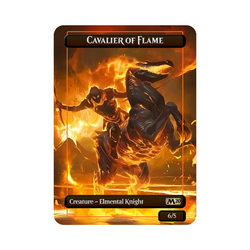 Cavalier of Flame Metal Orica Card-1