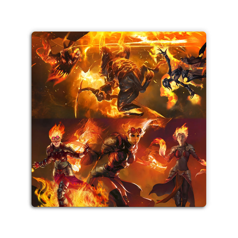 Cavalier of Flame X Chandra Nalaar  - Double Mat-1